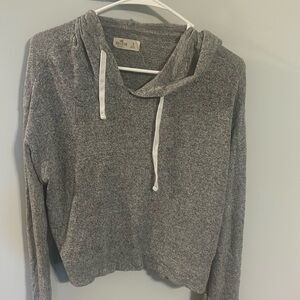 Hollister woven grey hoodie sz small.  Good used condition
